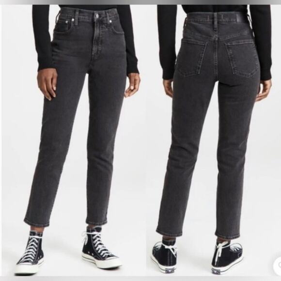 Madewell Denim - Madewell Perfect Vintage Jeans SIZE 27 Lunar Wash Black High Rise